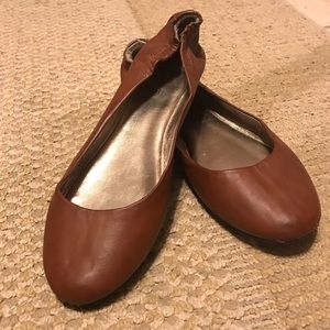 Cognac Ballet Flats
